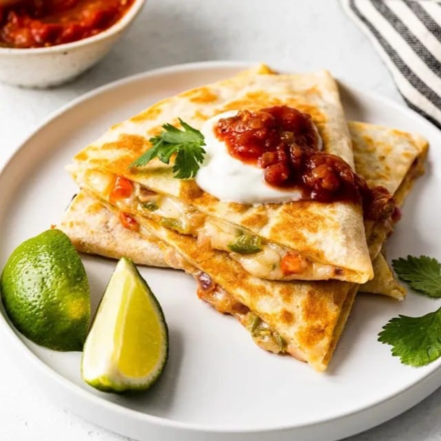 Veggie Quesadilla.